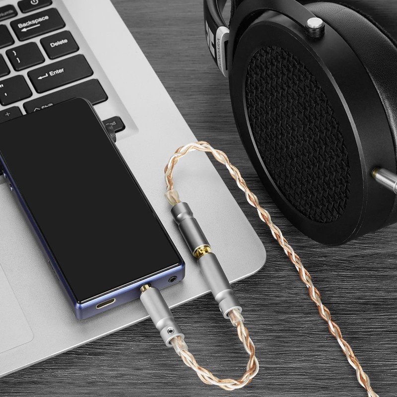 Geekria Apollo Balanced Connection Cable, 3.5mm Quadrule, Balanced (Male) to