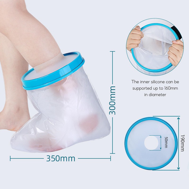 Foot Shower Protector, Waterproof Foot Cover for Shower, Cast Cover
