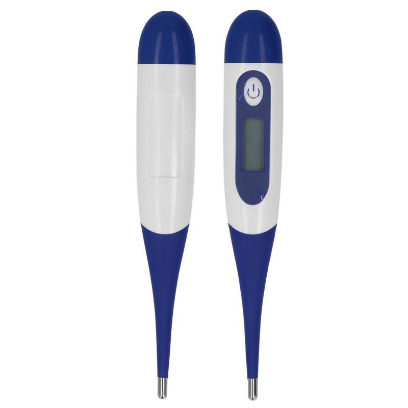 2Pcs Animal Thermometer Plastic Shell Accurate LCD Display Electronic Thermometer