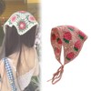Harilla Frauen häkeln Bandana -Styling -Dekor, Haarzubehör, niedlicher Kopf Kerchiefuch,