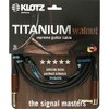 KLOTZ Titanium Walnut Supreme Guitar Cable with Walnut Tips (3