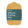 Blue Ginkgo Silicone Cutting Board – Medium – Double-Sided, Thick,