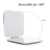 Compact Mirror for Purse, Metal Square Shell, Double-Sided 1X/2X Magnifying,