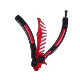 BIUDECO Stainless Steel Curved Hairdressing Comb Durable Hair Comb for Adults Lightweight Portable Tool for Care at Home Salon Elegant Design for Quick Grooming