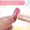 2Pcs 3 in 1 Wooden Handle Nail Magnet Cat Eye
