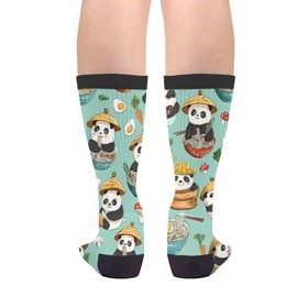 Yaateeh Cute Panda Noodles Socks Gifts Funny Novelty Socks For Men Women