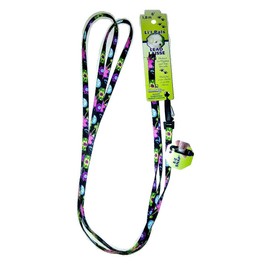 Coastal - Li'l Pals - Patterned Dog Leash with E-Z Snap, Wildflower, 3/8" x 06'