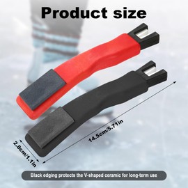 Tinoaly 2pcs Ice Skate Sharpener, Ice Skate Blade Sharpener Hockey Skate Sharpener Ice Skate Blade Sharpening Tool Hockey Skate Blade Sharpener Hockey Accessories for Hockey Skates