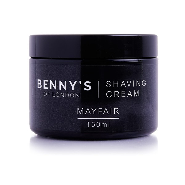 Shaving Cream | BENNY'S NEW MAYFAIR Inspired by Aventus | Perfect Shave | Hydrates & Rejuvenates | Premium Quality Ingredients | 100% Vegan | Made in The UK