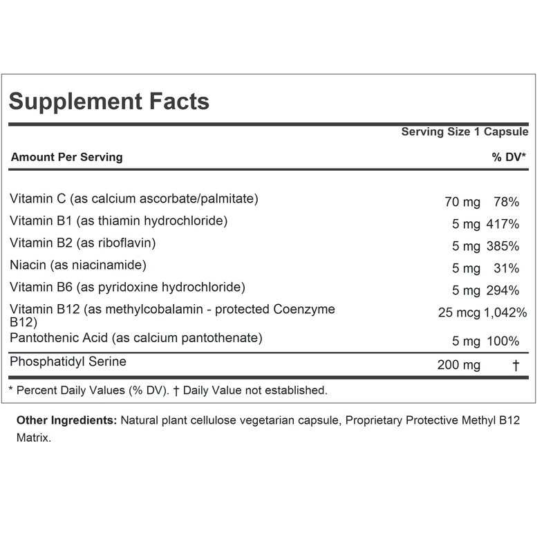 ANDREW LESSMAN PS 200 Phosphatidyl Serine 60 Capsules - Supports