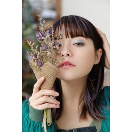 Priscilla IX-01-BK-CTDV Inner Extension, Heat Resistant Black x Dark Violet