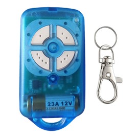 QSDIYRF Gate/Garage Door Remote Compatible with ATA PTX-4 SecuraCode Garage Remote 433.92MHz Rolling Code 4-Channel Comes with Keychain (Blue, 1 Pack)