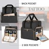 LUXJA Large Tattoo Travel Case with 3 Removable Pouches, Tattoo