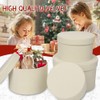 GnFlus Round Gift Boxes with Lids for Presents Set of