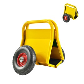 Heavy-Duty Panel Dolly 1000LB, Auto-Clamping Drywall Cart w/ 10" All-Terrain Wheels – Tall Stable Mover for Sheetrock, Plywood, Doors,Glass