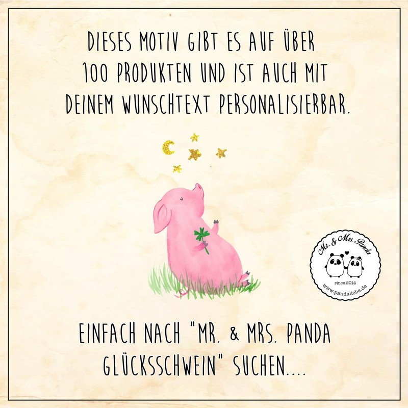 Mr. & Mrs. Panda Magnet Pig Happiness - Gift, Fridge