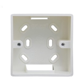 Beok surface-mounted box for underfloor heating thermostat, surface-mounted housing for flush-mounted boxes, universal 86 x 86 mm