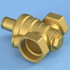 Areyourshop DN25 1" Brass Adjustable Water Pressure Reducing Regulator Valves