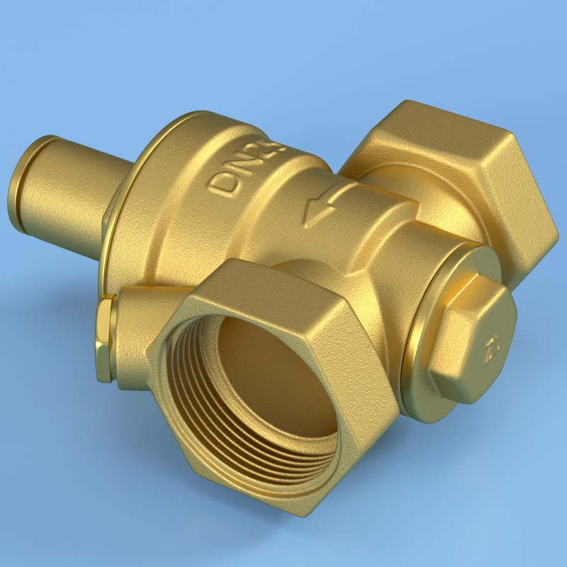 Areyourshop DN25 1" Brass Adjustable Water Pressure Reducing Regulator Valves