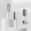 Cushion Hair Brush Self Cleaning Scalp Massage Rounded Comb Teeth