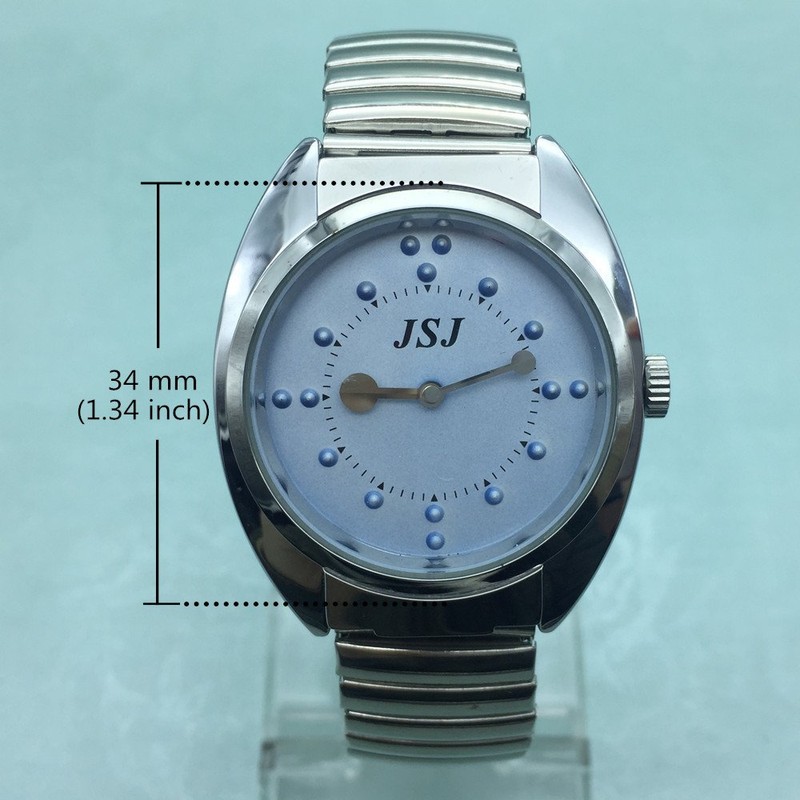 VISIONU Braille Touch Watch for Blind or Elderly People -