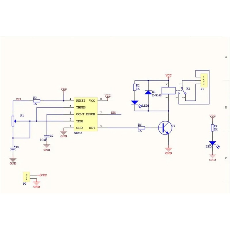 JESSINIE 12V Delay Relay Module, Adjustable Timer Delay On/Off Switch,