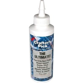 Scrapbook Glue Craft Plastic Ceramic Clear Adhesive Set of 2-4oz Bottles