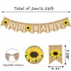 Doumeny Oh - Banner de arpillera para bebé, baby shower,