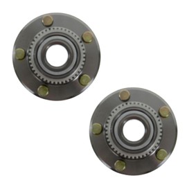 TRQ Rear Wheel Hub Bearings Assembly Set Compatible with 2004-2006 Mitsubishi Lancer 2003-2006 Outlander