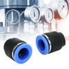 50PCs Air Pipe Plug Pneumatic Cap Plastic Brass Quick Insert