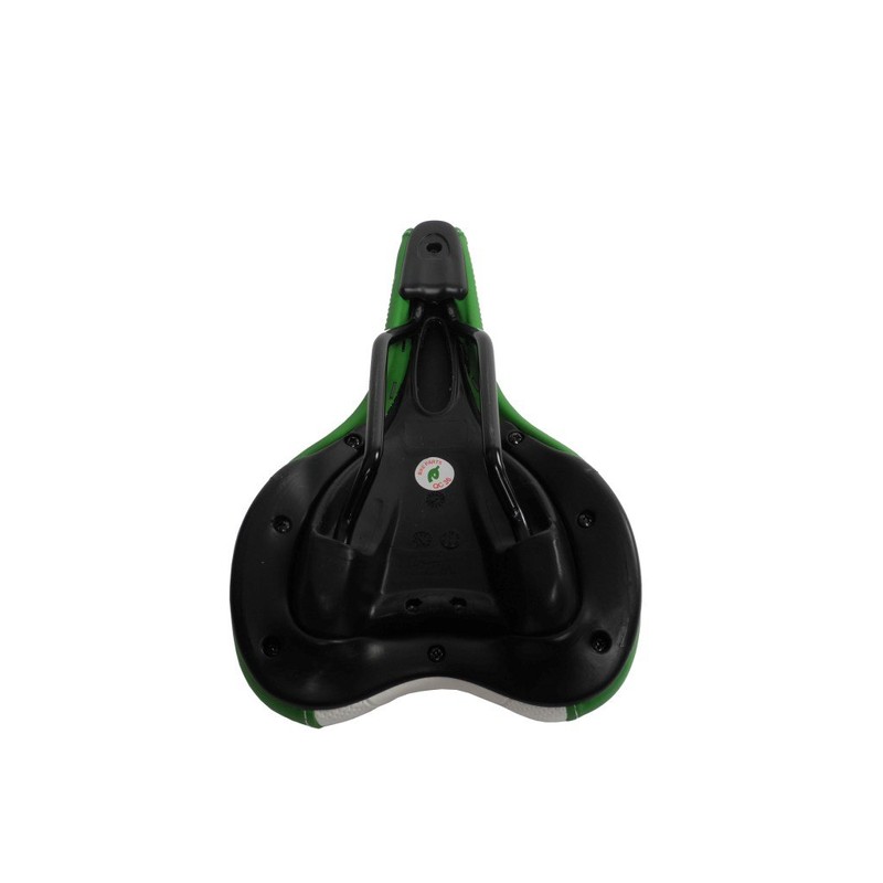 Durable Mountain Bike Saddle City Bike Seat Saddle White/Green