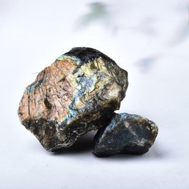 FZBHRO Raw Labradorite Stone Blue Rough Labradorite Rock Healing Crystal and Stone for Tumbling Meditation 1 Pound