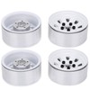 ZJchao RC Beadlock Wheel Hub, 4 Pieces 1.9 Aluminium Alloy