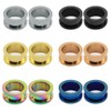 ZeSen Jewelry 6 Pairs Stainless Steel Screw Fit Tunnels Plugs