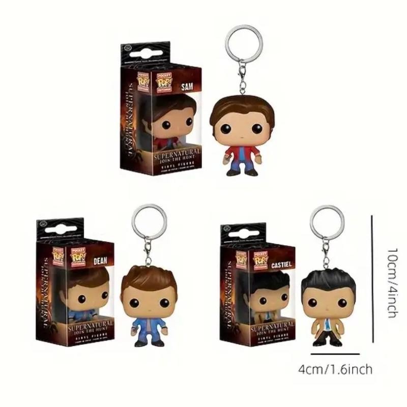 Funko Pocket Pop Keychain - Supernatural Action Figures: Castiel, Dean