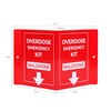 Overdose Emergency Kit Naloxone 3D Sign | Red