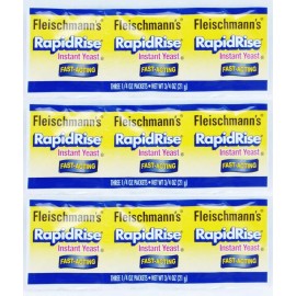 Fleischmann's 3 STRIPS Fleischmann's Rapid Rise Instant Yeast FAST ACTING (9 packets) EXP 2021