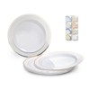 " OCCASIONS" 40 Plates Pack, Heavyweight Disposable Wedding Party Plastic