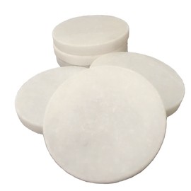 juexiyarticle White Stones for Painting, Round Stone Disc, Smooth Flat Pebbles for Art, Crafts, Decoration