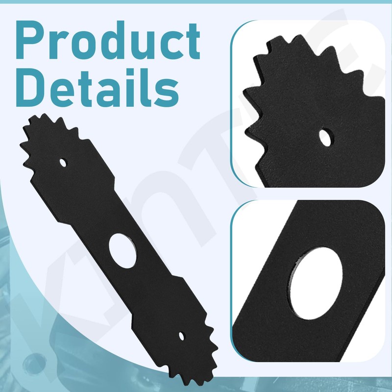 KINTLE 9 inch 638006008 Edger Blade with Teeth Compatible with