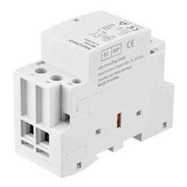 Heschen Household AC Contactor, HS1-40, Ie 40A, 2 Pole 1NO 1NC, AC 220/240V Coil Voltage, 35mm DIN Rail Mount