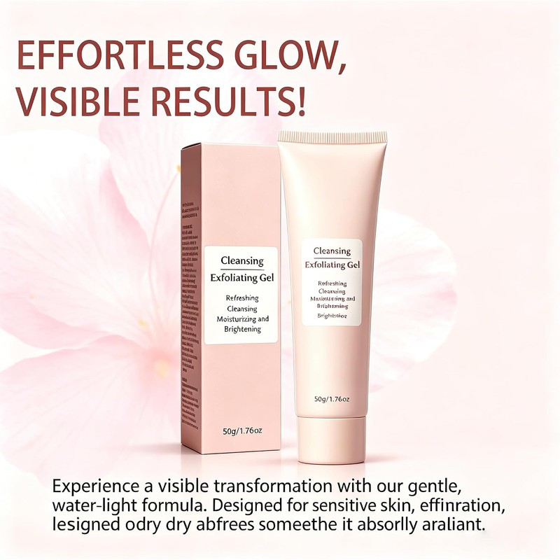 Cleansing Exfoliating Gel, Gentle Face & Body Peeling (1 Pcs)