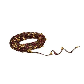 CWI Gifts Pip String Garland, 18-Feet, Burgundy/Gold
