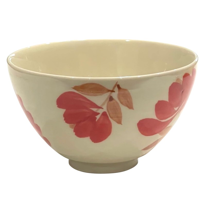 波佐見焼 茶碗 手描き 藍染窯 オリエンタル 飯碗 赤