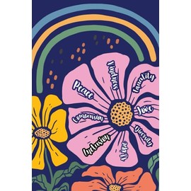 Peace, Kindness, Love, Equality,Diversity,Hope, Compassion, Inclusion: Notebook with Motivation on Each Page, Gift idea, Flower Boho Art Design,
