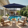 MEWAY 8x10 ft Rectangular Patio Umbrella Outdoor Umbrella with Crank,