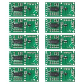 sourcing map 10 Pcs Ultrasonic Module Distance Sensor RCWL-0516 High Precision Distance Measuring Transducer Ultrasonic Ranging Sensor, Green