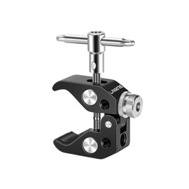 Lanxire Crab Clamp Mic Mount with Adapter for Microphones - 5X 1/4’’-20 Holes, 1x 3/8’’-16 Hole, 1/4’’ Female to 5/8’’ Male Thread