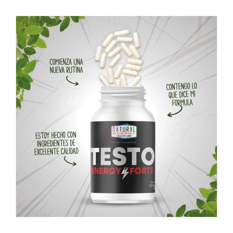 Testo Energy Forte Natural 120cap 900mg