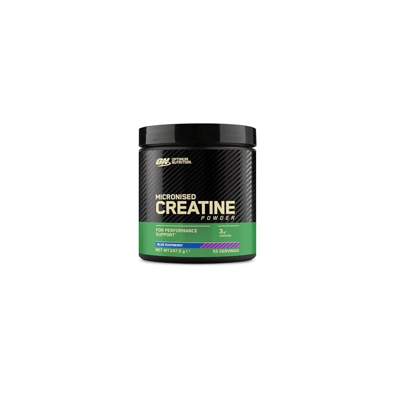 Optimum Nutrition Creatine Monohydrate Raspberry Flavoured Sweetener Supplement Powder 55